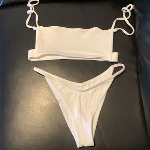 The Glow Edit Brand white cut out bikini